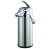 Service Ideas Airpot with Lever Lid, 2.5 Liter, Stainless vacuum insulated, Chrome ENALS22SCH